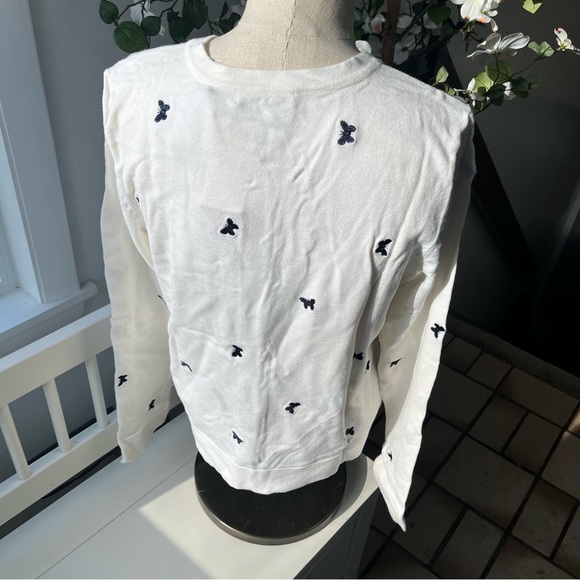 NWT Charter Club Embroidered Butterfly Cardigan, Size PL - Picture 3 of 12